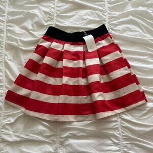 Everis Pleated Striped Skirt